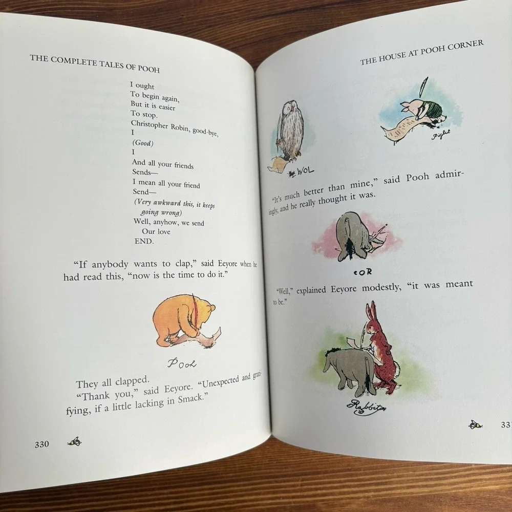 Vintage Winnie the Pooh Hardcover Book‎ Lot A.A. Milne 1996 First Edition & 1994